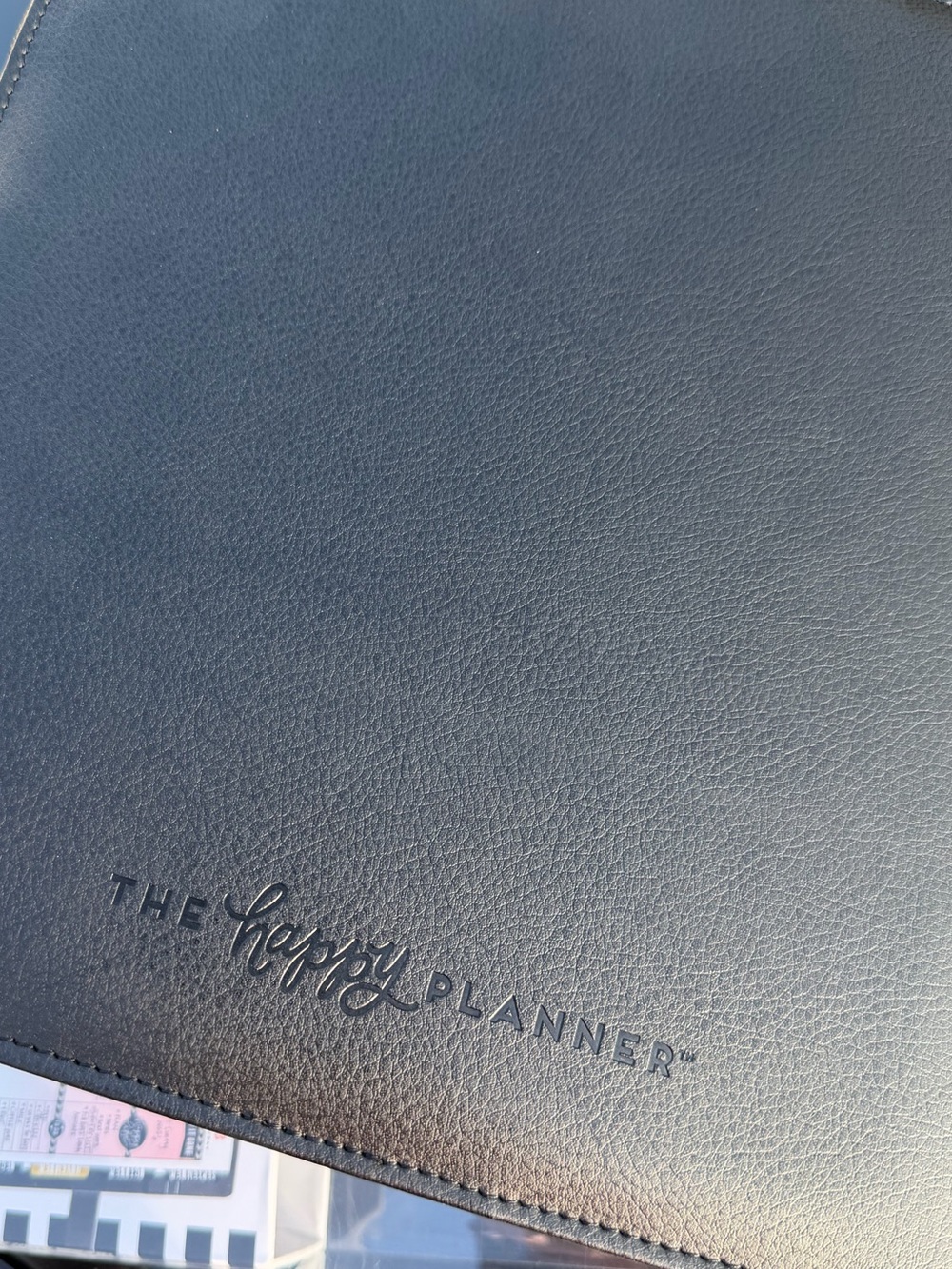 The Happy Planner Black Leather Cover